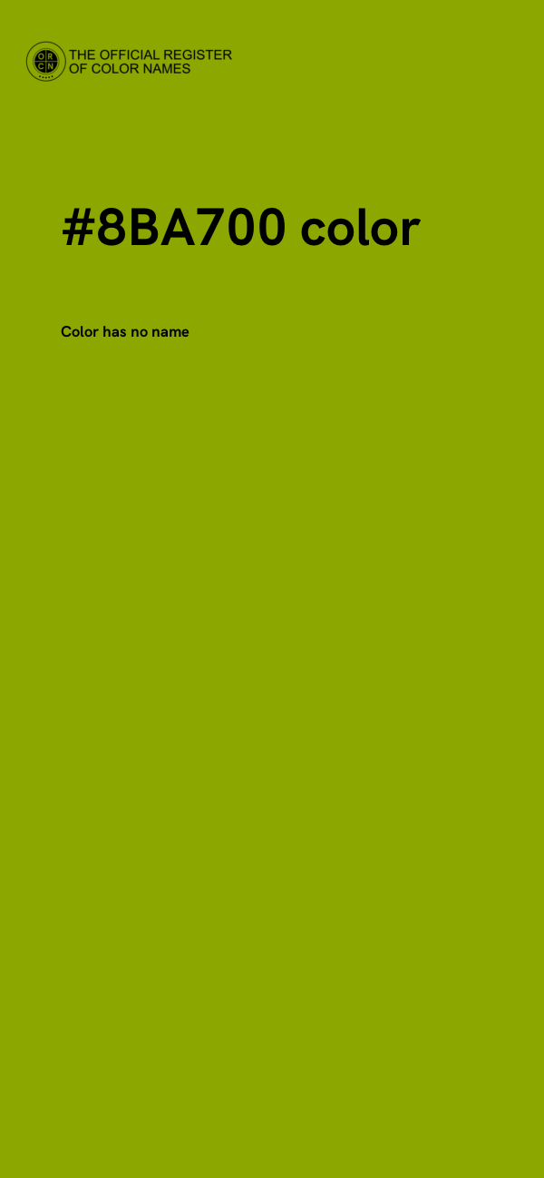#8BA700 color image