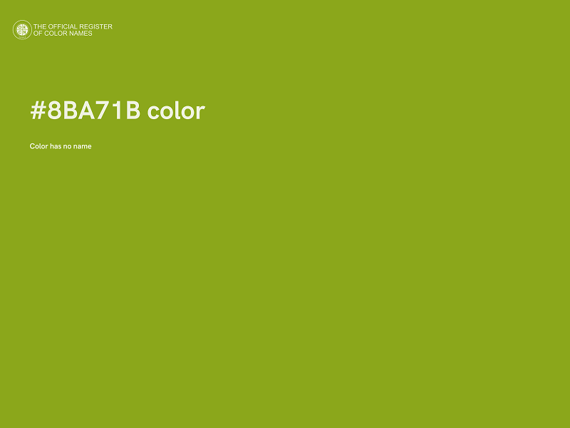 #8BA71B color image