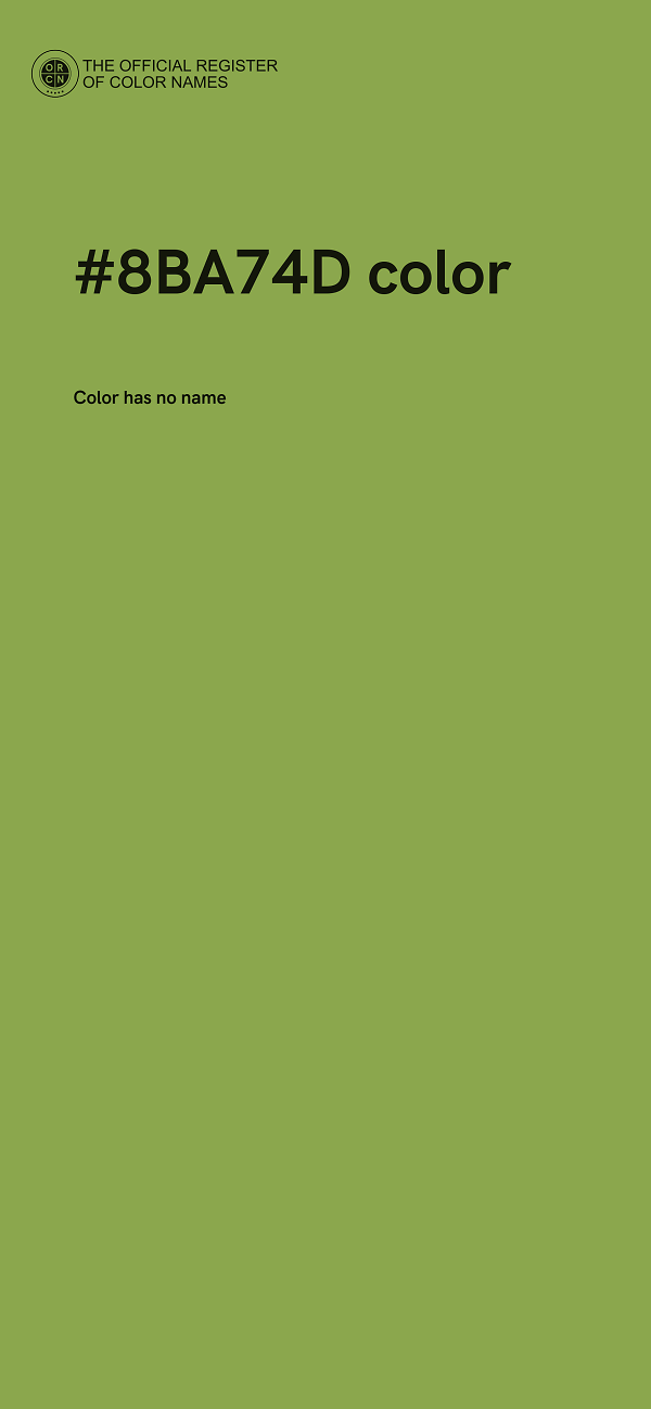 #8BA74D color image