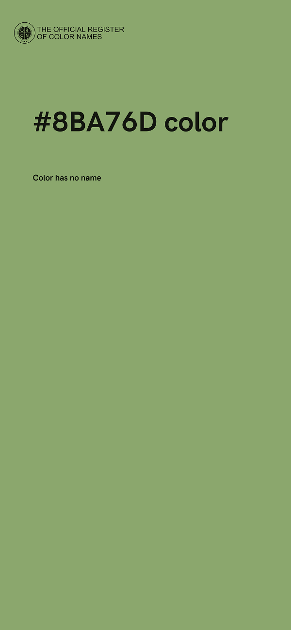 #8BA76D color image