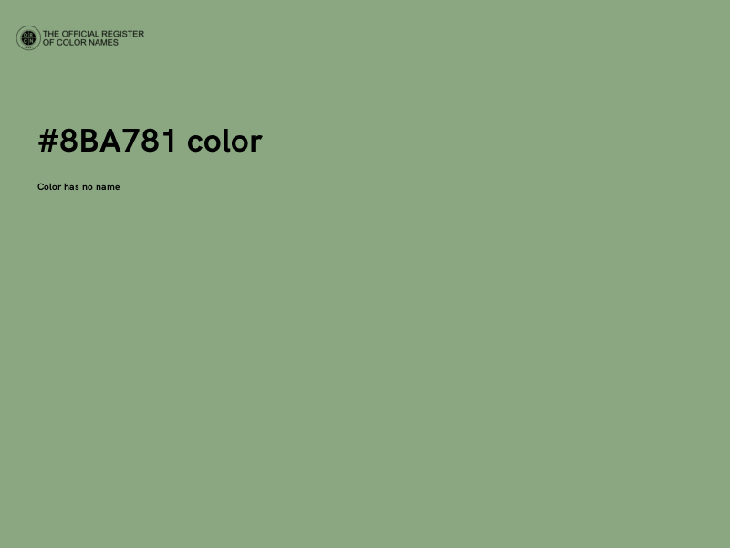 #8BA781 color image