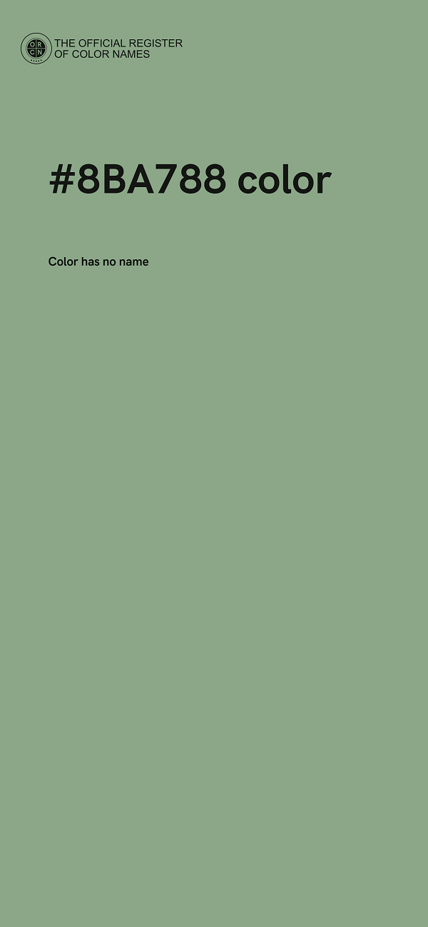 #8BA788 color image