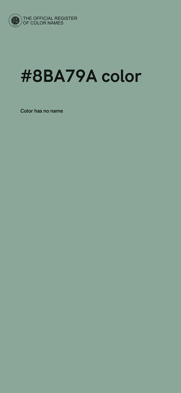 #8BA79A color image