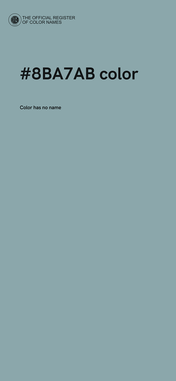 #8BA7AB color image