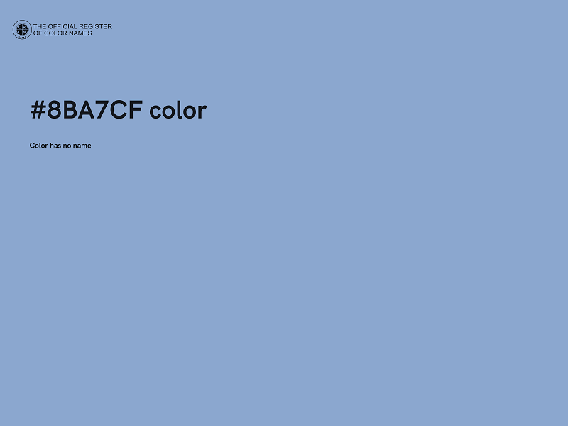 #8BA7CF color image