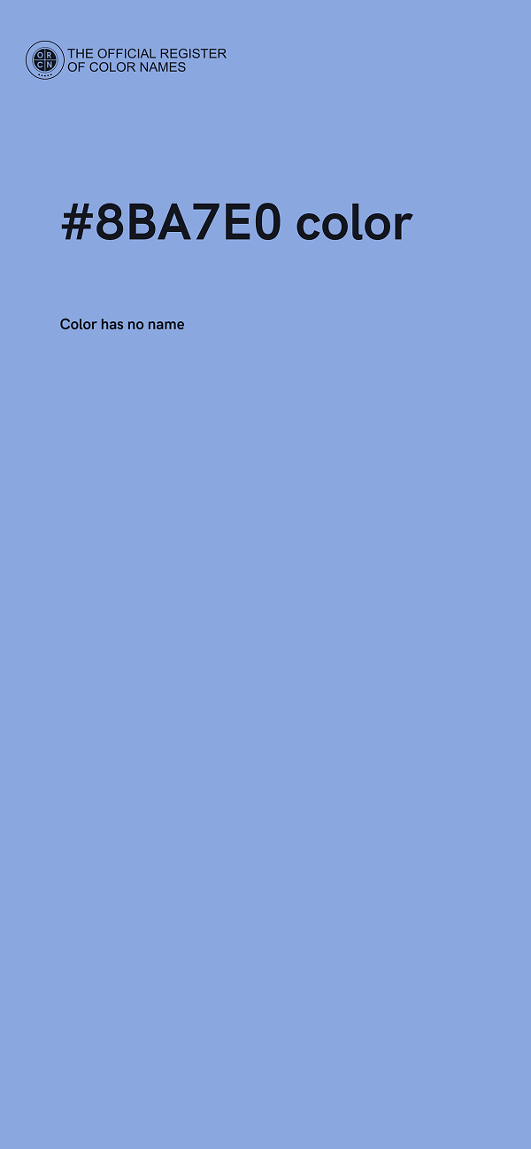 #8BA7E0 color image