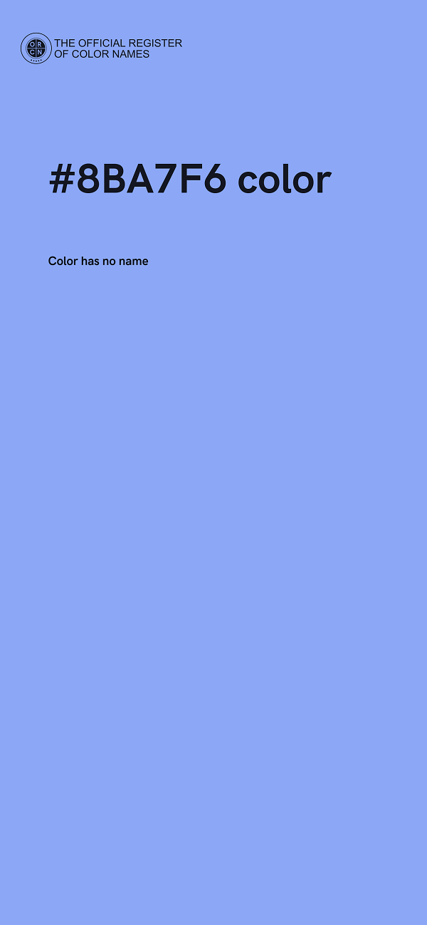 #8BA7F6 color image