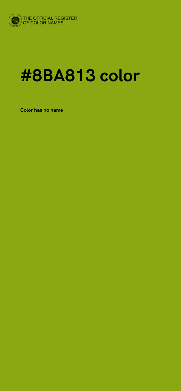 #8BA813 color image