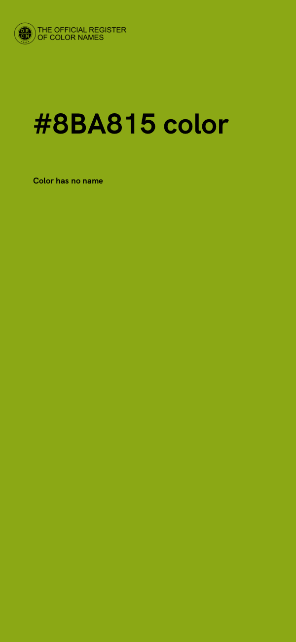 #8BA815 color image