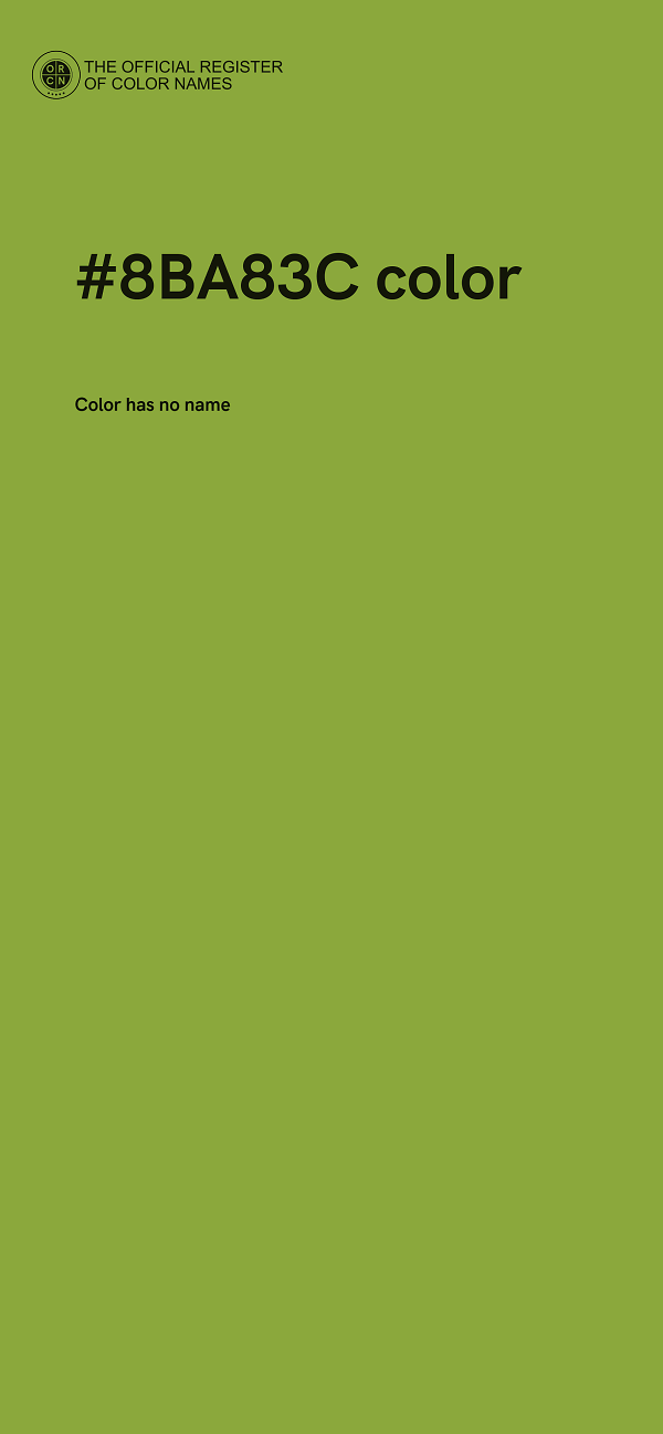 #8BA83C color image