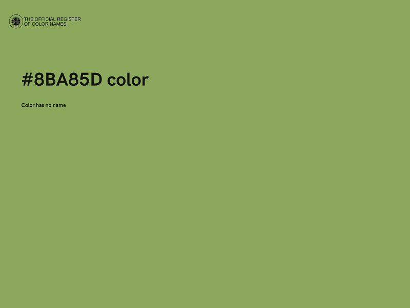 #8BA85D color image