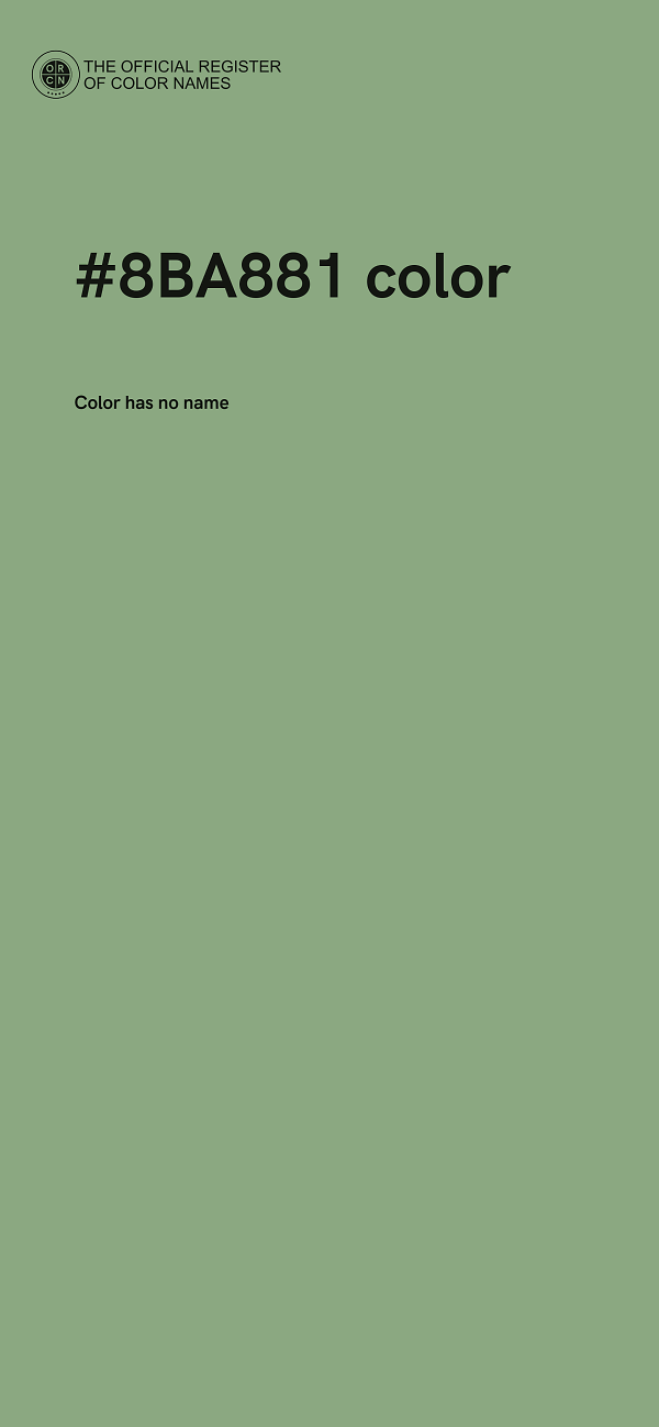 #8BA881 color image