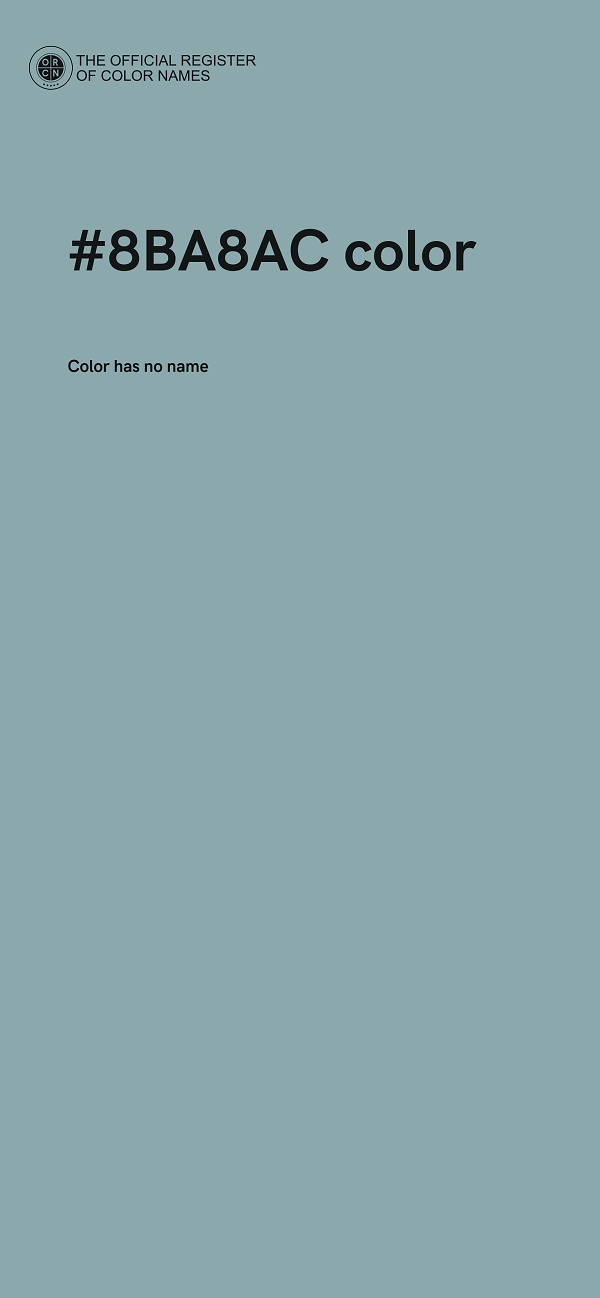 #8BA8AC color image