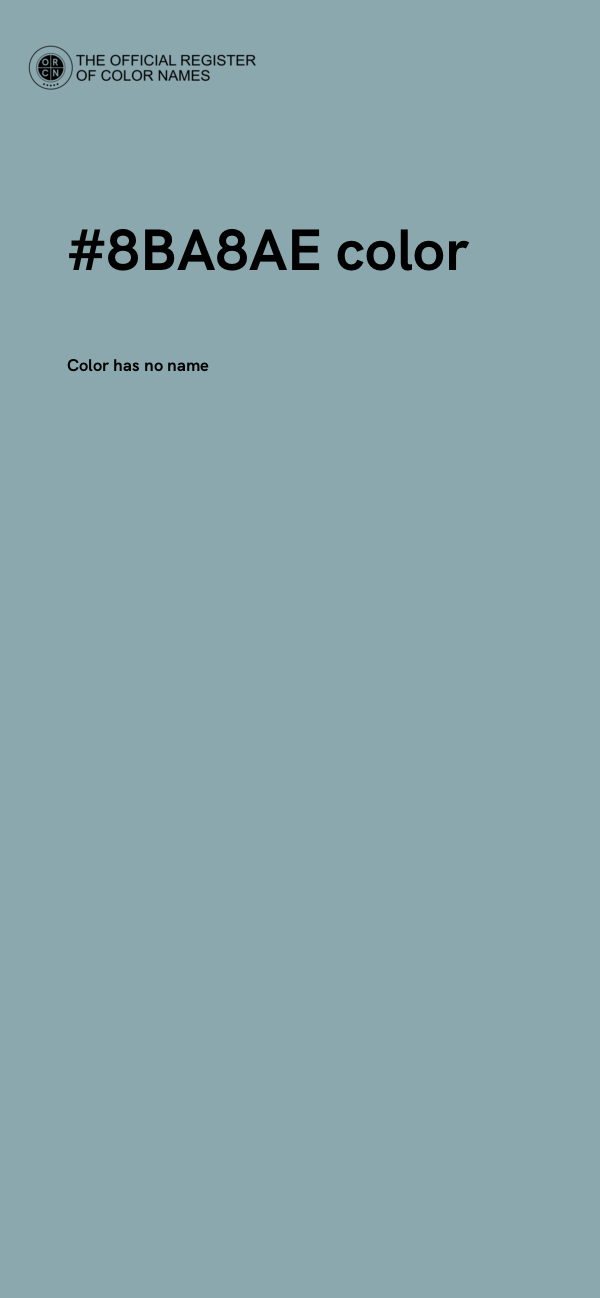 #8BA8AE color image