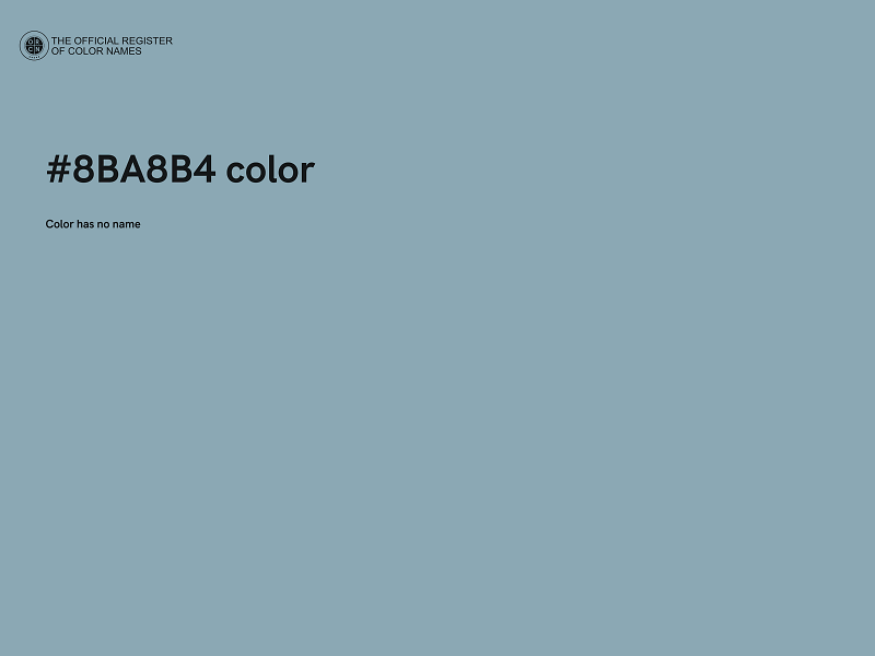 #8BA8B4 color image