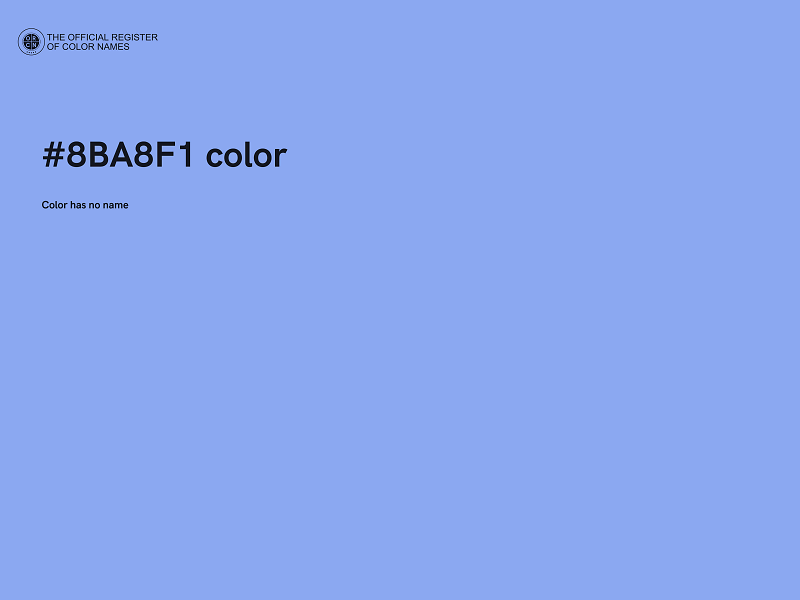 #8BA8F1 color image