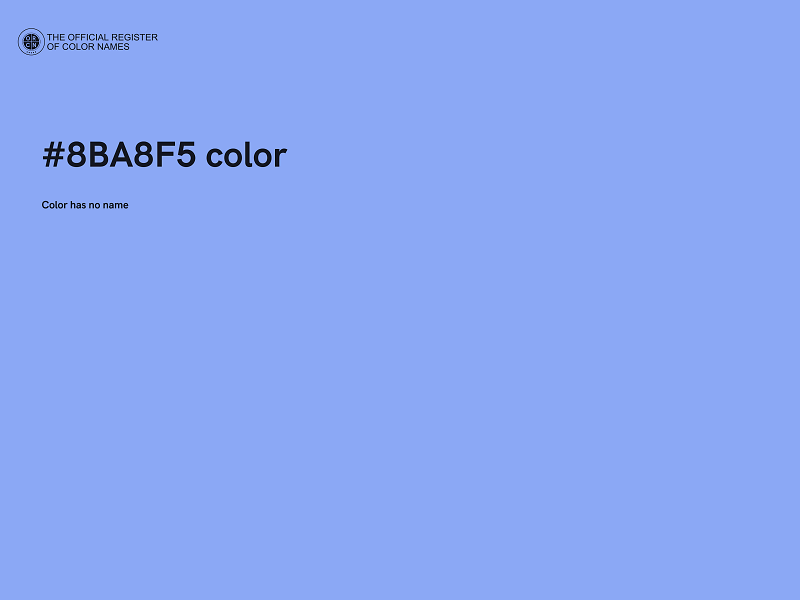 #8BA8F5 color image