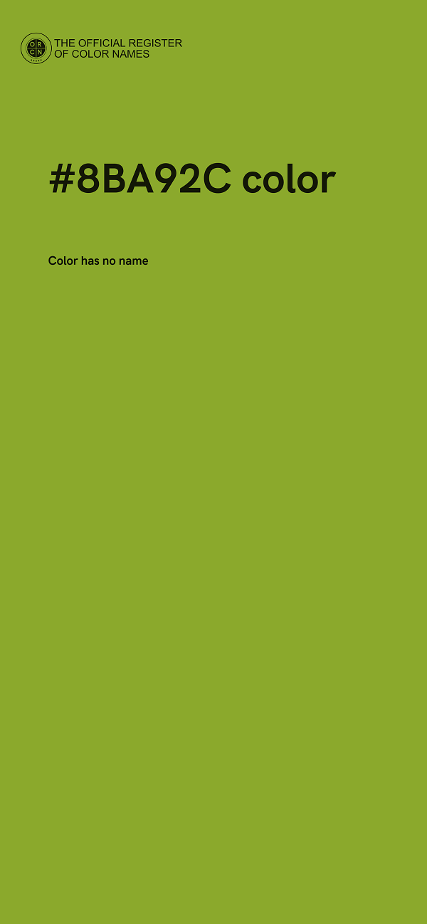 #8BA92C color image
