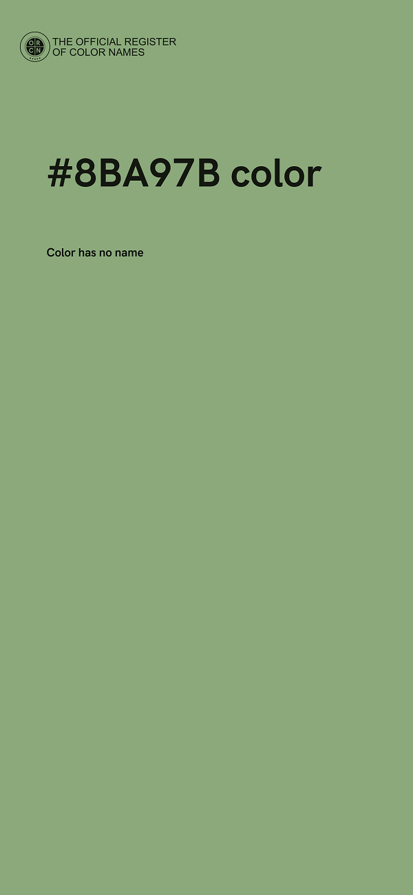 #8BA97B color image