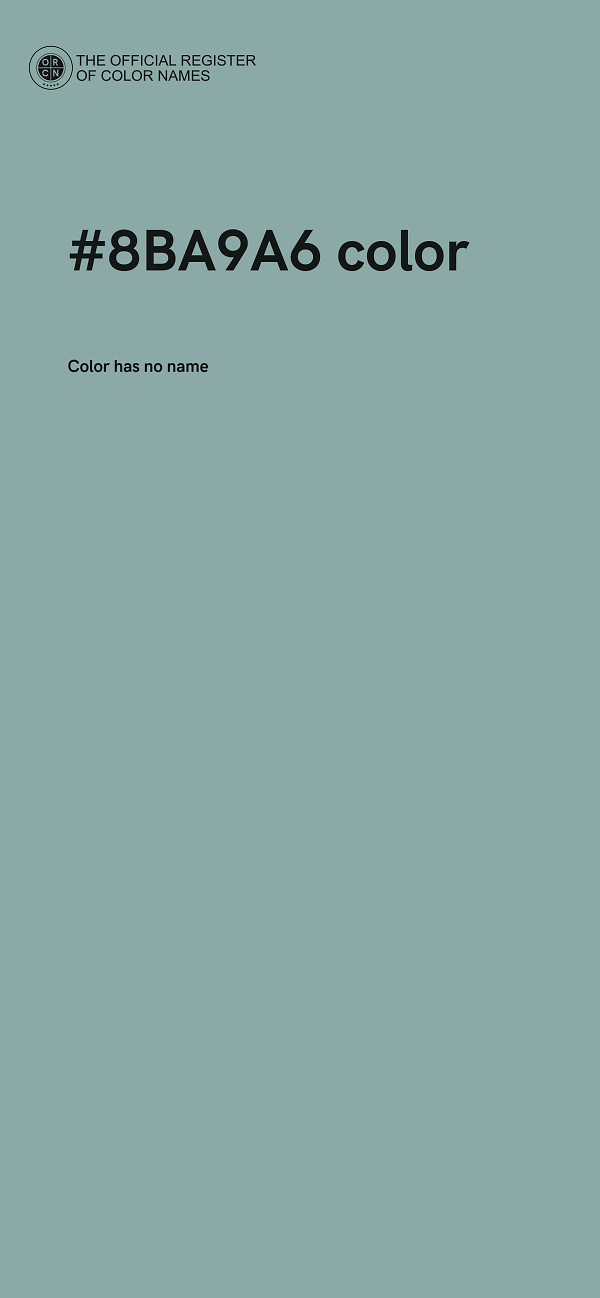 #8BA9A6 color image
