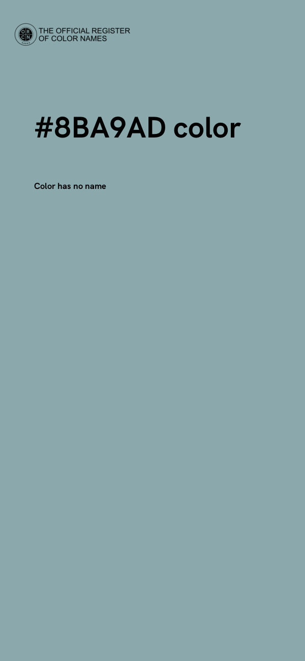 #8BA9AD color image