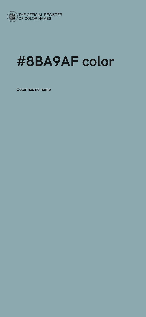 #8BA9AF color image