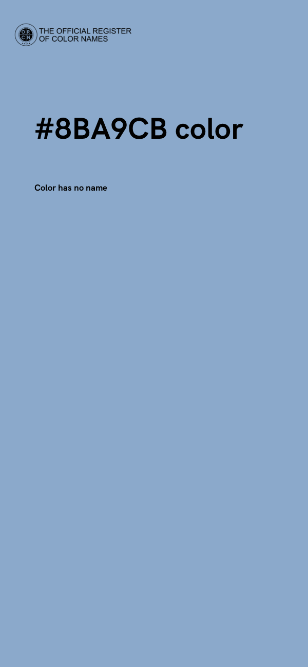 #8BA9CB color image