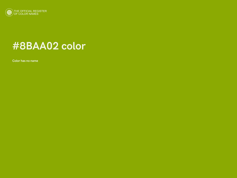 #8BAA02 color image
