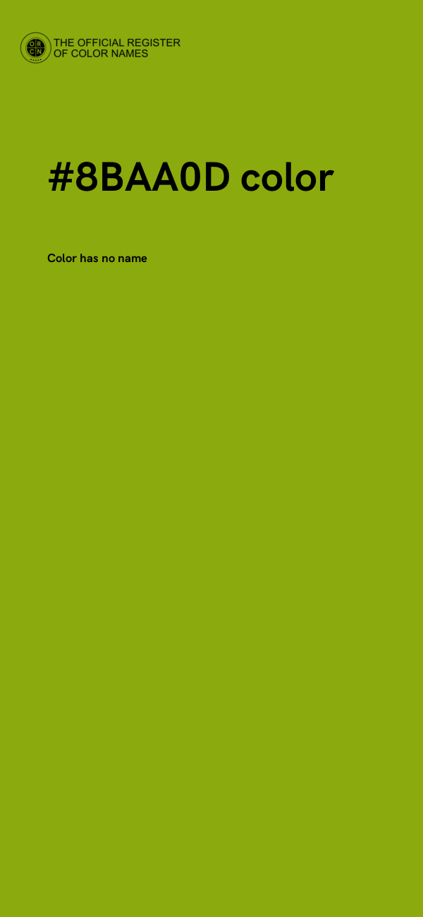 #8BAA0D color image