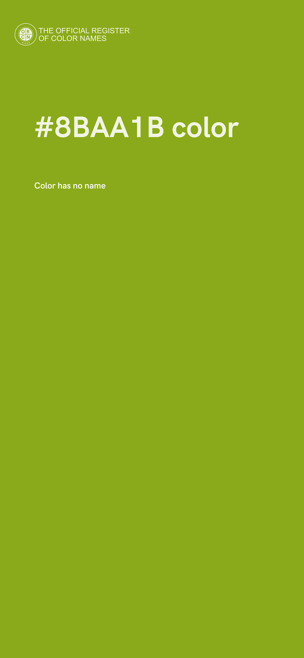#8BAA1B color image