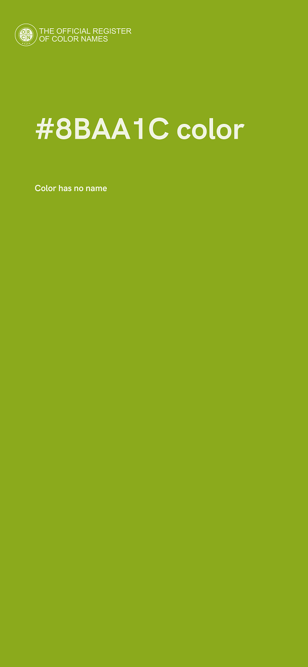 #8BAA1C color image