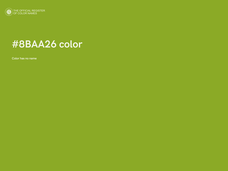 #8BAA26 color image