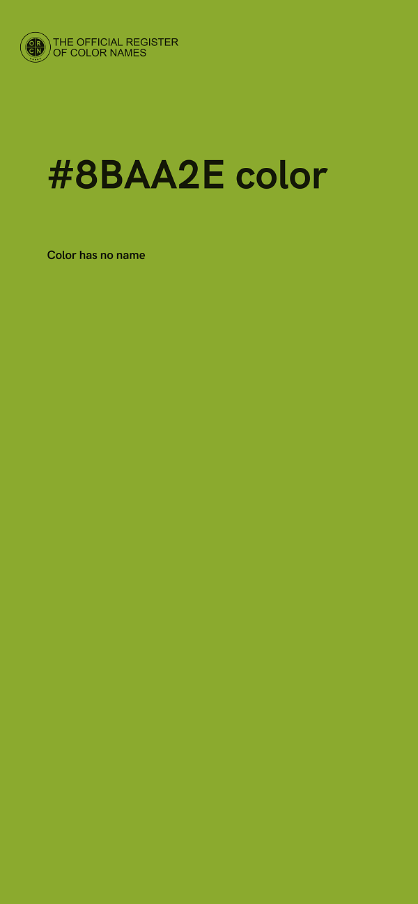 #8BAA2E color image