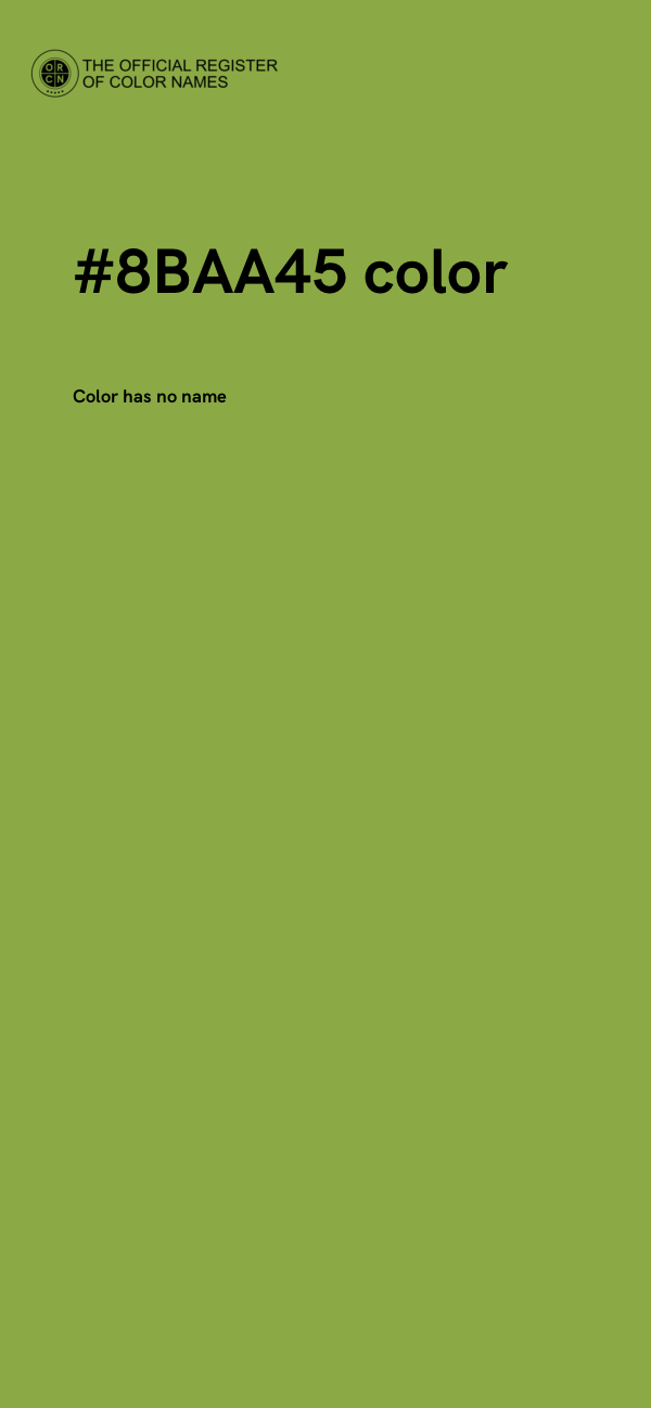 #8BAA45 color image