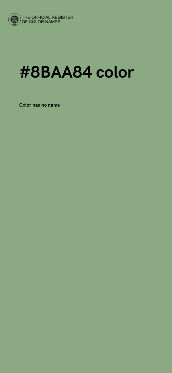 #8BAA84 color image