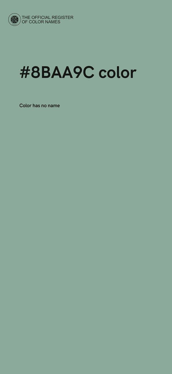 #8BAA9C color image