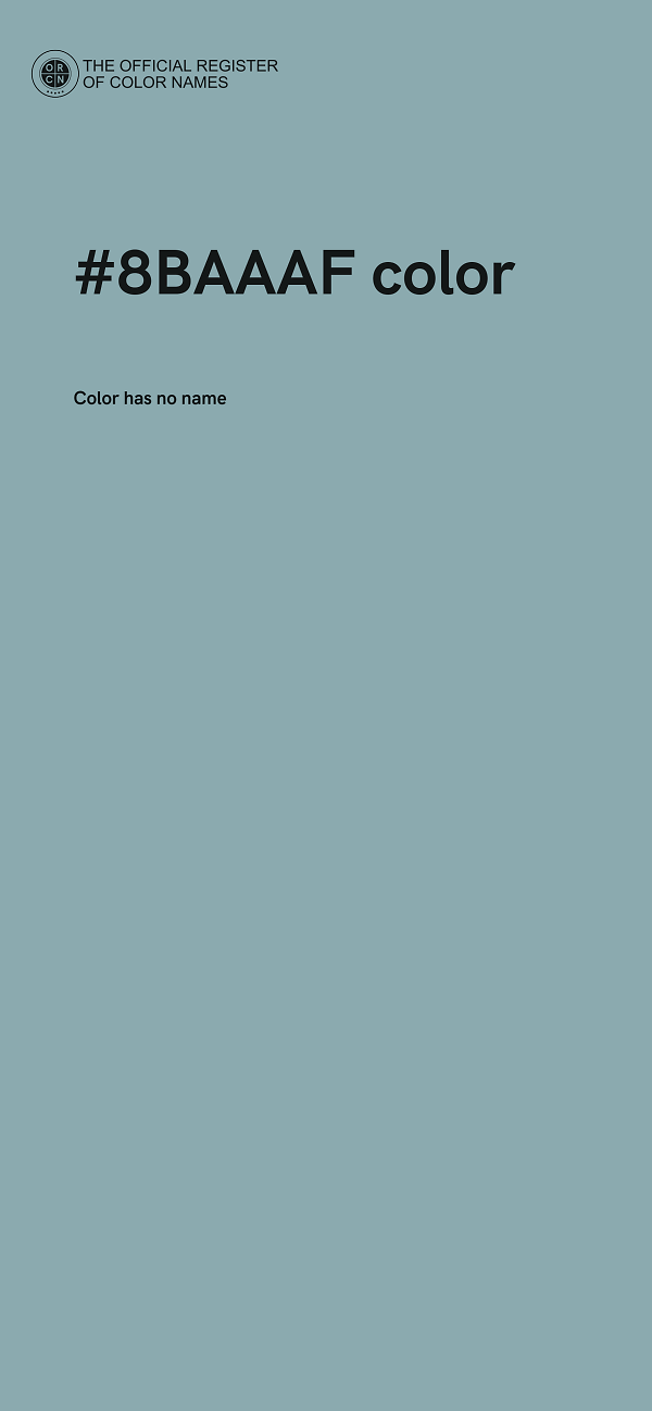 #8BAAAF color image