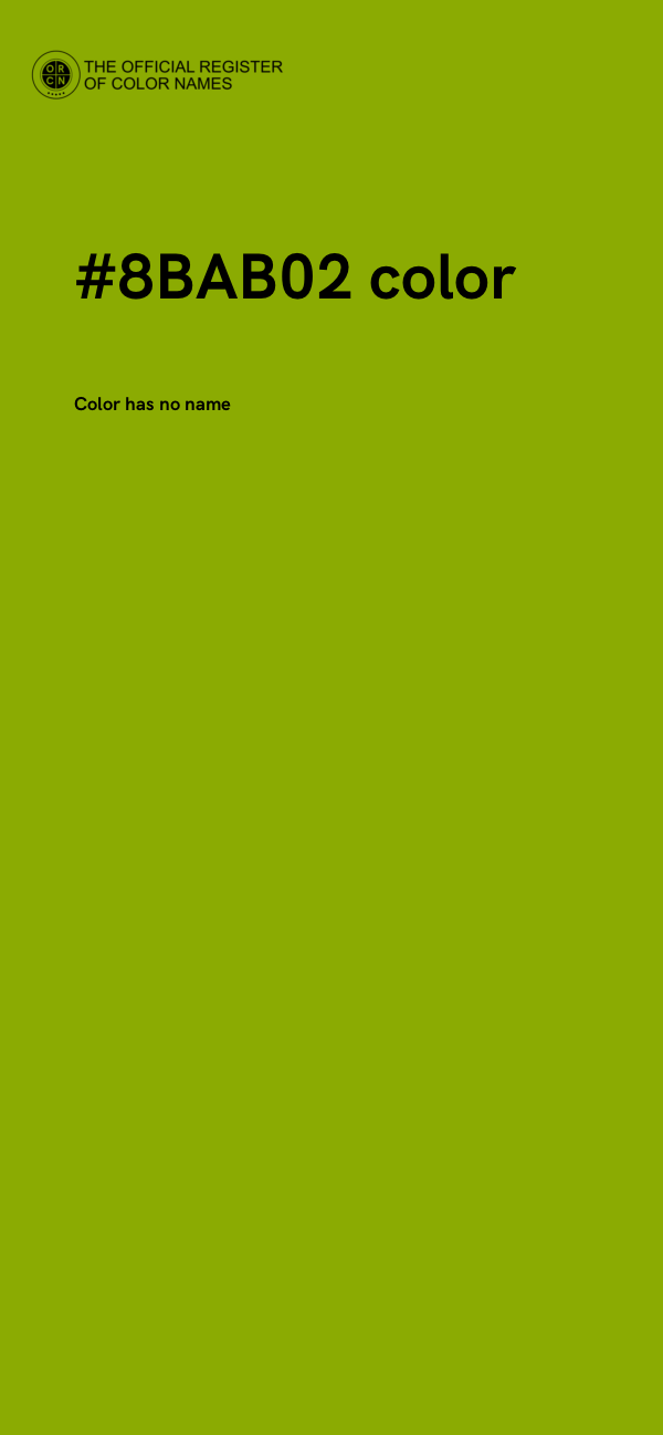 #8BAB02 color image