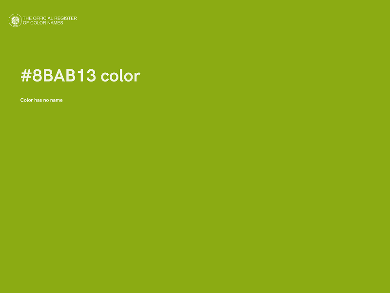 #8BAB13 color image