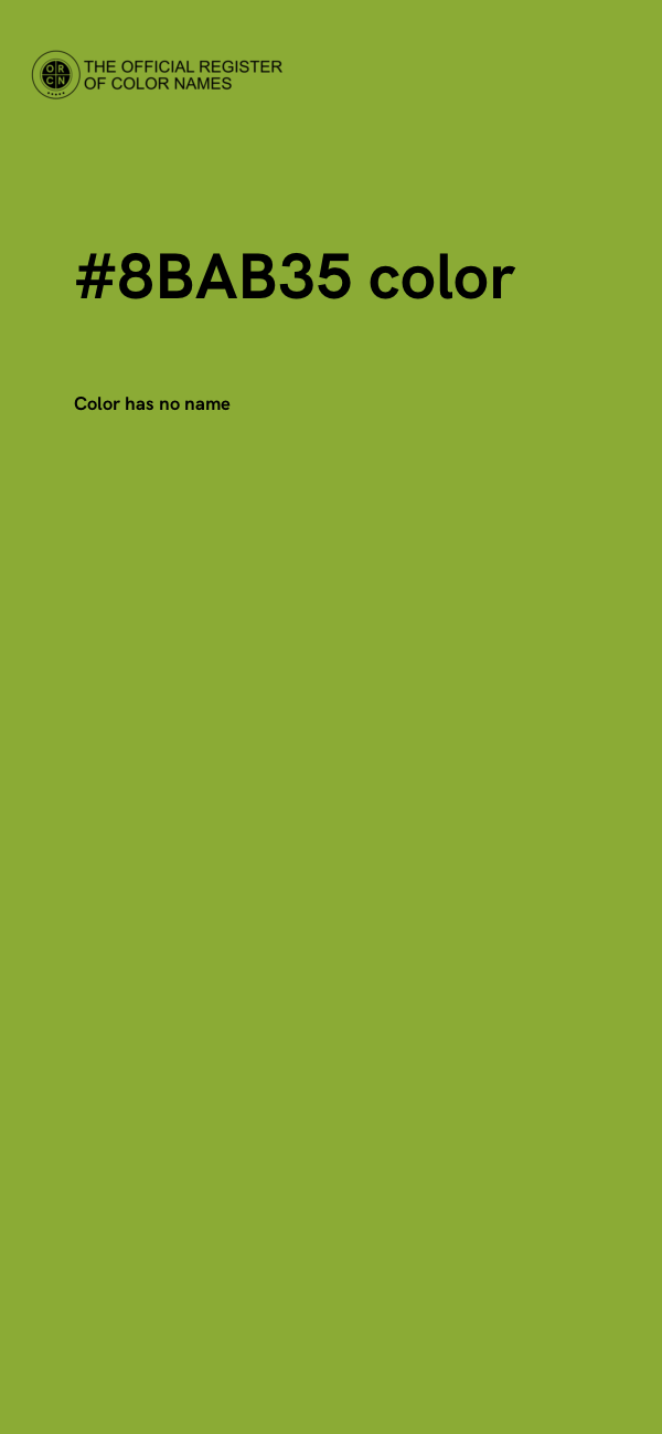 #8BAB35 color image