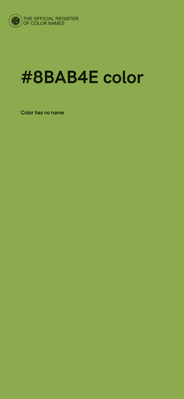 #8BAB4E color image