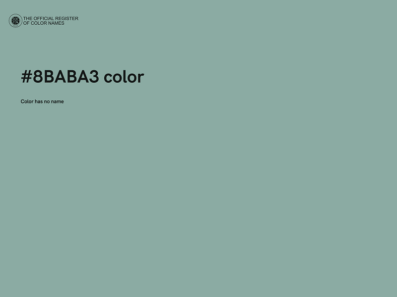 #8BABA3 color image