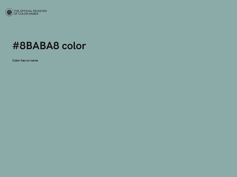 #8BABA8 color image