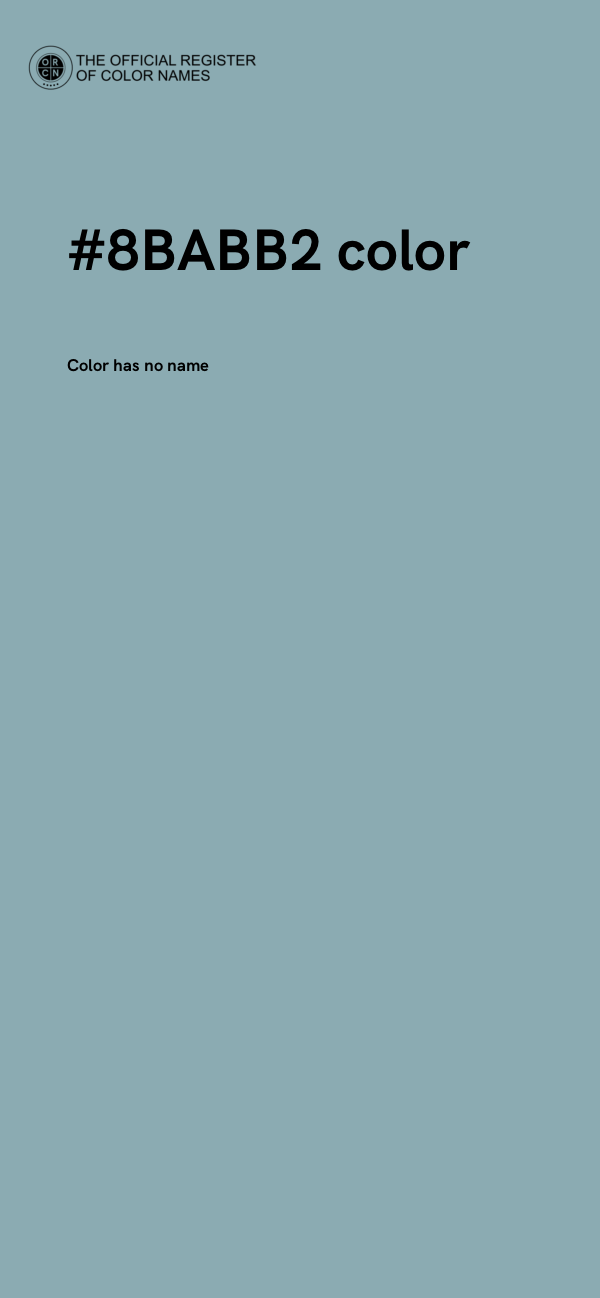 #8BABB2 color image