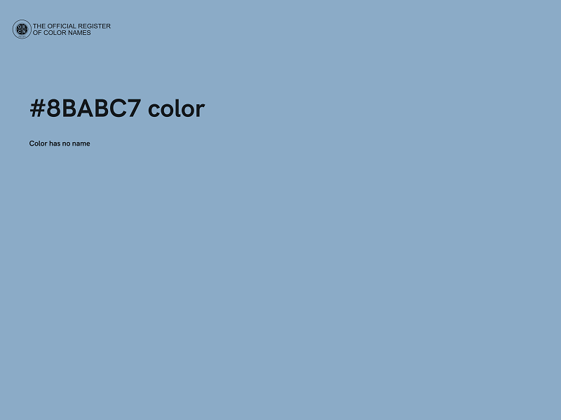 #8BABC7 color image