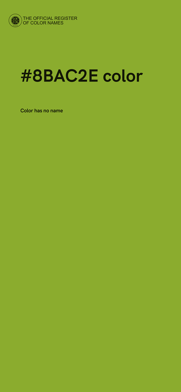 #8BAC2E color image