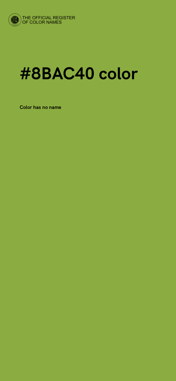 #8BAC40 color image