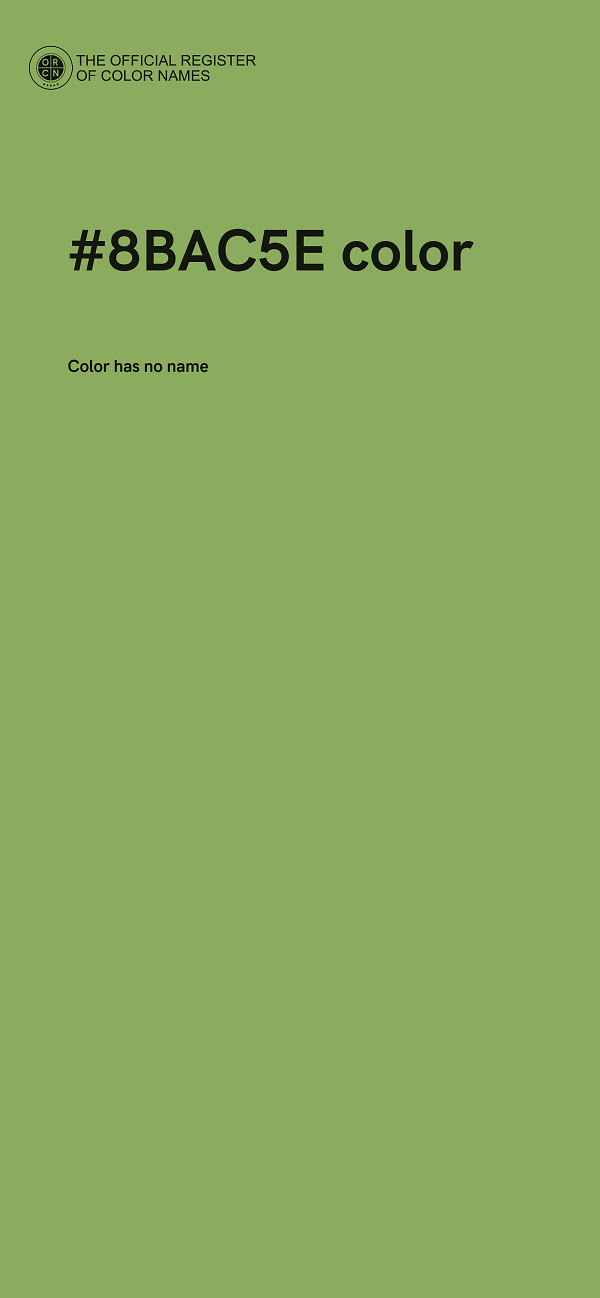 #8BAC5E color image