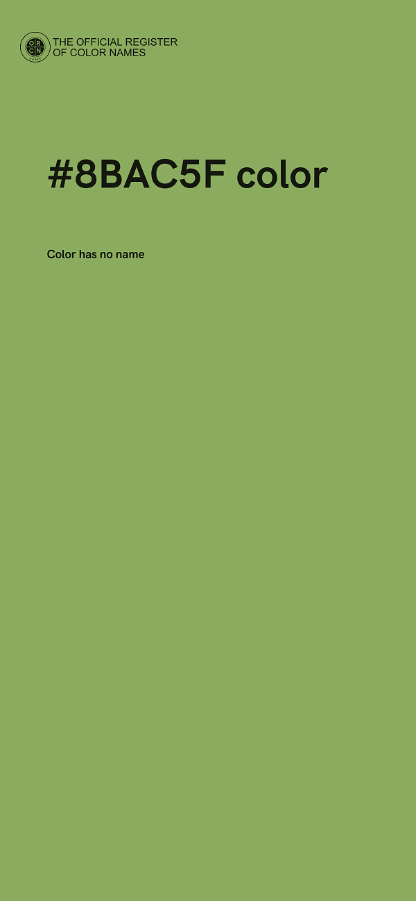 #8BAC5F color image