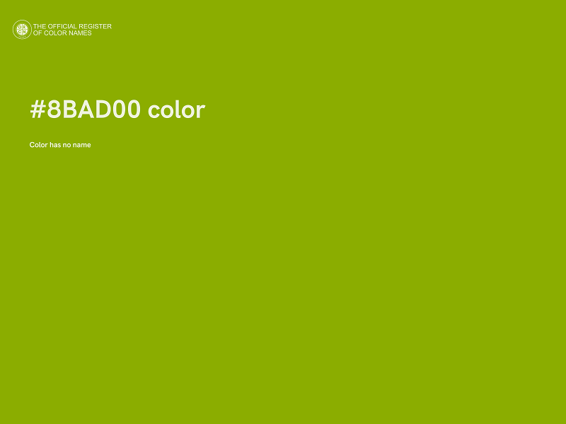 #8BAD00 color image